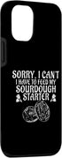 iPhone 12/12 Pro Funny Sourdough Feed My Starter Bread Baker Quote Saying Case...