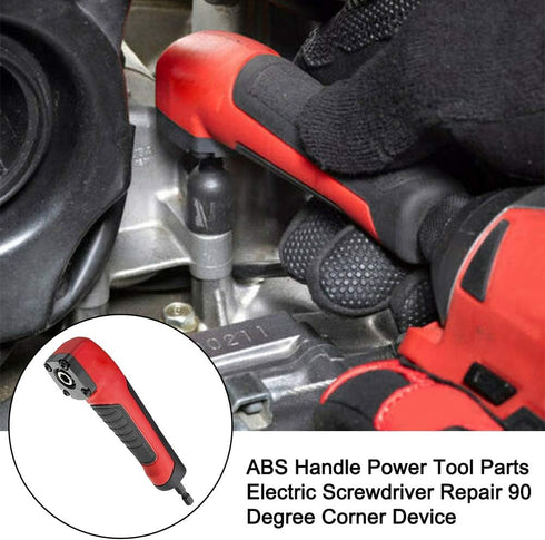 Right Angle Attachment Electric Screwdriver Repair 90 Degree Corner Device, ABS Handle Screwdriver Socket Adapter Drill Bit Corner Adapter for 18v...