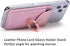 Credit Card Holder for Back of Phone with Ring Stand Stick on Phone Wallet Ultra-Slim Self Adhesive RFID Blocking Ring Pocket Wallet(Finger Ring P...