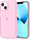 JJGoo Compatible with iPhone 13 Case, Clear Pink Soft Shockproof Protective Slim Thin Phone Bumper Cover for iPhone 13-6.1 inch 2021...
