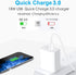 Fast Charger for LG K51 Q70 Velvet 5G/V60,tylo 6 5X 4 5,G8 G8X G7 V40 V35 V50 Thinq,K92,Reflect,Samsung Galaxy A13 5G,Tab A7 Lite/S6,18W Phone Cha...