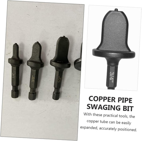 5pcs Copper Expander Black Hose Piping Kit Specialty Tools Air Conditioner Copper Tube Expander Swaging Tool Copper Expander Tool Manual Flaring T...