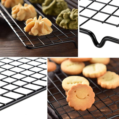 OwnMy Set of 2 Baking Cooling Rack, 10” x 16” Non-Stick Heavy Duty Wire Oven Safe Cooling Rack for Roasting and Baking...