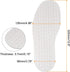 1Pair Shoe Bottom Full Sole Replacement 3.7mm Thickness Rubber Repair Non-Slip for Flat Shoe, White...
