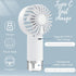 Portable Fan with Mist, Personal Mini USB Fans Rechargeable, Misting Handheld Fans for Travel, Outdoor, Office...