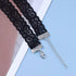 Vintage Black Wide Lace Choker Necklace Black Hollow Lace Collar Necklace Crocheted Lace Necklace Punk Tattoo Choker Chain Short Chain Jewelry for...
