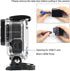 SOONSUN Skeleton Housing Case for GoPro Hero 7/6/5 Black, Hero (2018), Side Open Protective Case with Bracket Accessories – Ideal for Vlogging, Li...