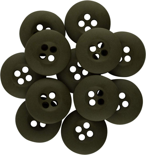 ButtonMode Military Spec Army Buttons BDU ACU OCP GI LE Police Tactical Cadet Uniform Button Set Includes 12 Olive Drab Green 19mm (3/4 Inch) Butt...