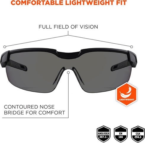 Ergodyne Skullerz Dellenger Adjustable Safety Glasses, z87...