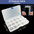 DUOFIRE Plastic Organizer Container Storage Box Adjustable Divider Removable Grid Compartment for Jewelry Beads Earring Container Tool Fishing Hoo...