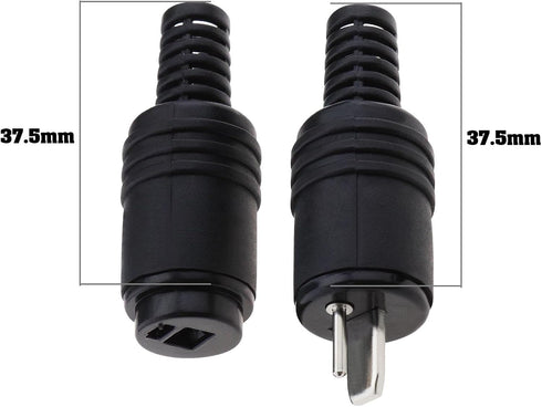 eMagTech 20PCS 2 Pin DIN Speaker Plug with Screw Terminals HiFi Loudspeaker Cable Connector for HiFi Loud Speaker Devices No Soldering 10PCS Male ...
