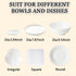 RONYOUNG 300PCS Plastic Bowl Covers Elastic Disposable Bowl Covers for Food Storage, Stretch Covers for Bowls, Fresh Keeping Bags Stretch Lids Kit...