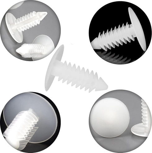 Vapor Barrier for Crawlspace 100Pcs Christmas Tree Fasteners Crawlspace Vapor Barrier Foundation Push Pins 1 Inch...