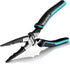DURATECH 6-in-1 Needle Nose Pliers, 8.5" Multipurpose Long Nose Pliers with Wire Stripper/Crimper/Cutter Function, Heavy Duty Multifunctional Elec...