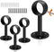 Ceiling Curtain Rod Brackets, Heavy Duty Curtain Rod Holders 1-1/4Inch Black Curtain Rod Hooks Hangers for Wall Closet Flange Rods Support, Curtai...