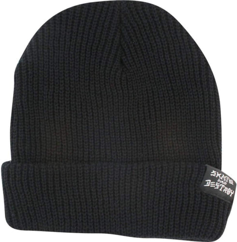 Thrasher Magazine Skategoat/Skate And Destroy Black Beanie Hat...
