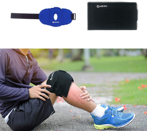 Knee Ice Pack for Injuries, Reusable Knee Cold Gel Pack Wrap Around Knee Cold Hot Compress for Knee Replacement Surgery Recovery, Bursitis Arthrit...
