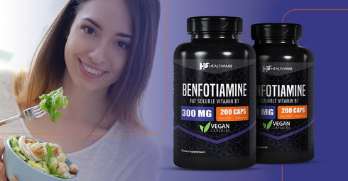 Benfotiamine 300mg | 200 Capsules | Fat Soluble Thiamine Vitamin B1 | Supports Overall Health | Non-GMO | Gluten Free...