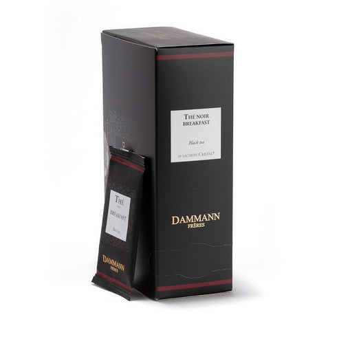 Dammann Freres Satchets, Breakfast Tea Bags, Premium Gourmet French Black Tea, Individually Wrapped, 24 Count (Single Pack)...