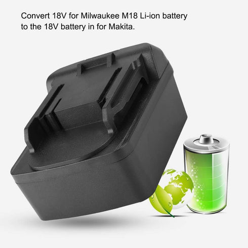 18V to 18V Battery Adapter, ABS Power Tools for Adapting The 18V for Li ion Battery to The 18V Battery in for...
