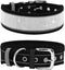 Bling Rhinestone Dog Collar Soft Comfortable Stylish Dog Collar with Bright Reflective Stripe Premium Adjustable Diamond Crystal Pet Collar for Sm...