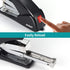 Stapler for Desk, 50 Sheet Effortless Stapler, Desktop Stapler Staple with One Finger, Portable Handheld Ergonomic Stapler Heavy Duty, Built-in St...