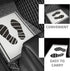 20 Pcs Car Foot Mat Disposable Paper Floor Mats Waterproof Car Floot Mat Black White Auto Foot Pads Universal Car Floor Protector Cover 15 x 20 in...