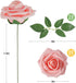 AmyHomie Artificial Flower 50pcs Real Looking Fake Roses w/Stem for DIY Wedding Bouquets Centerpieces Arrangements Party Baby Shower Home Decorati...