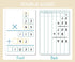 Set of Dry Erase Addition, Subtraction, Multiplication, and Division Practice White Board, Mathematics Board with a 4" x 2.5" Multiplication Chart...