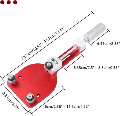 77750 Oil Filter Cutter Oil Filter Cutting Replace Tool for Filter Cutting Range 2 3/8"-5" Red...
