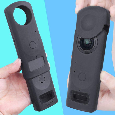 Portable Silicone Case for Ricoh Theta Z1 360 Degree Camera?Skin for Ricoh Theta Z1 Waterproof Protection (Black)...