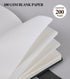 Blank Journal Notebook, A5 Hardcover Leather Sketchbook with 200 Pages Thick Blank Paper for Men Women, Unlined Drawing & Writing Journal, 5.9" x ...