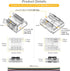 BTF-LIGHTING FCOB 4Pin 10mm 0.39in Transparent Connector Kit 30pcs Corner Connector 30pcs Gapless Solderless Connector 10pcs 5.9in Long 22AWG Exte...