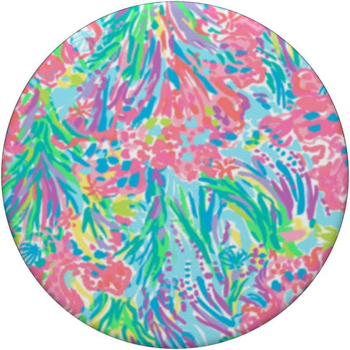 Paisley Like Pattern with Vibrant Color Scheme PopSockets PopGrip: Swappable Grip for Phones & Tablets PopSockets Adhesive PopGrip...