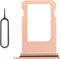 for iPhone 8 Plus Gold Single SIM Card Tray Slot Replacement 8Plus Card Holder Adapter Single SIM Version with Waterproof Rubber Ring SIM Ejector ...