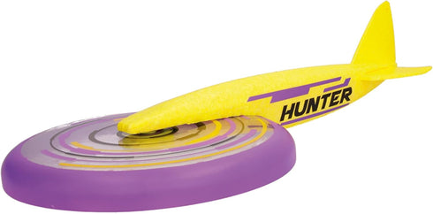 IMC Toys Jet Disc Hunter - 9" Disc and Plane Glider Tail, Great Outdoor Play, Easy to Throw and Catch, for Kids 6 and Up - Violet...