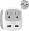 European Travel Plug Adapter Converter, TESSAN International Power Plug Converter with 2 USB, Type C Outlet Adaptor Charger for US to Most of Euro...