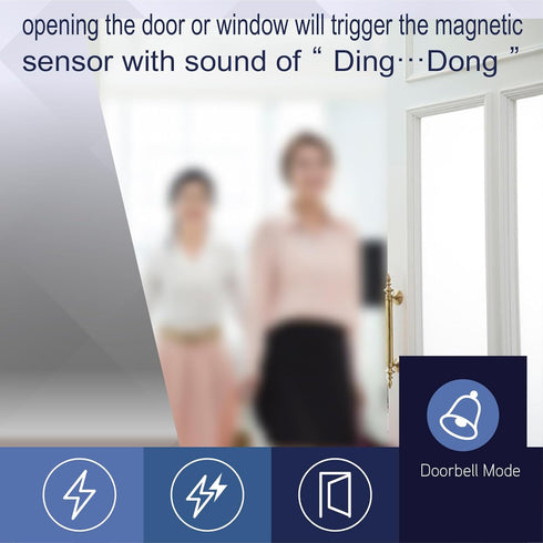 Door Alarm Sensor, Window Door Security Alarm with Remote, Door Alarm for Home Security& Kids Safety, Door Window Alarm Sensor, Home Security Syst...