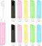 WSSROGY 10 Pack Travel Toothbrush Bulk Folding Toothbrush with Toothbrush Box Potable Travel Toothbrush for Travel Camping Home...