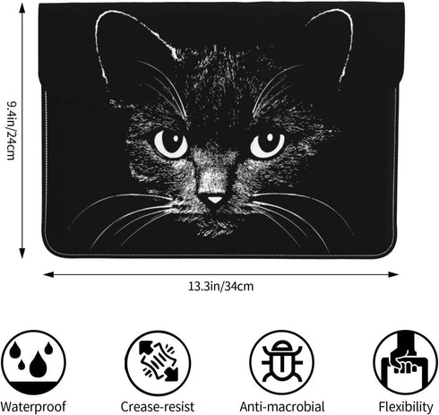 Cat Pu Leather Laptop Sleeve 11.6 12.3 13 Inch Protective Sleeve Waterproof Case Computer Cover Notebook Bag...