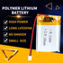3.7V 1300mAh 112840 Lipo Battery Rechargeable Lithium Polymer ion Battery Pack with JST Connector...