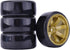 4Pcs 63mm RC Drift Car Tires Hard Tyres Plastic Wheel Rims for 1/10 Traxxas HSP Tamiya HPI Kyosho On-Road Drifting Car Spare Parts (Gold)...