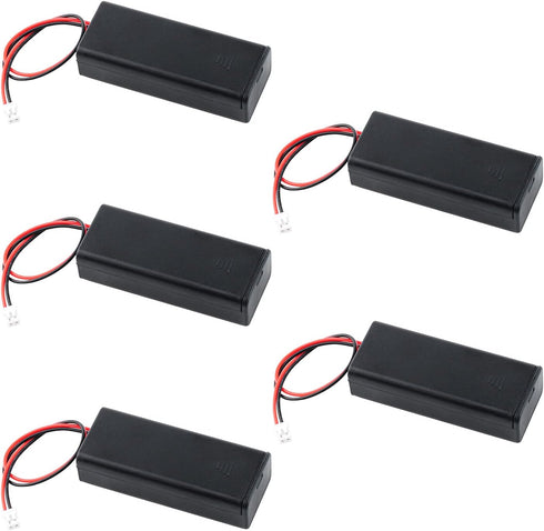 Battery Holder - 5 PCS 3V AAA Battery Case Cover Storage Box with ON/Off Switch and Wire Leads PH2.0 JST Connector Male for BBC Micro:bit Arduino...