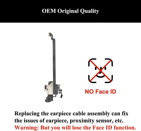 for iPhone XR Earpiece Speaker Replacement & Earspeaker Ear Piece Proximity Light Sensor Flex Cable with Repair Tools Compatible with iPhone XR 6....