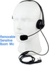 Retevis Overhead Walkie Talkie Headset with Boom Mic, 2 Pin, for RT22 RT68 RT21 H-777 RT27 RT86 RB26 RB68, Compatible with BAOFENG UV-5R BF-F8HP p...