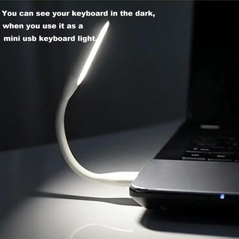 Mini USB Light, Portable Book Reading Lamp with 6 LEDs Protect Eyesight, USB Powered for Power Bank Computer Laptop Flexible Bendable Night Light-...