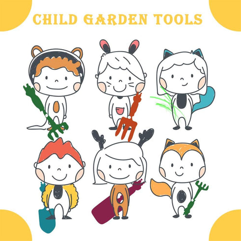 Kids Gardening Tools Gloves Set 3 Cute Shovel Spade for Kid Garden Work with 1 Toddler Gloves for Teen Boy Girls...