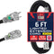Lone Star Oil Resistant 12 Gauge Extension Cord 6 Ft, 12/3 SJTOW Flame Retardant Heavy Duty Extension Cord Outdoor for Farms & Ranches, 15 AMP Pow...