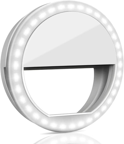 Selfie Ring Light, QIAYA Portable Clip Selfie Light with 36 LED for Smart Phone Photography, Camera Video...