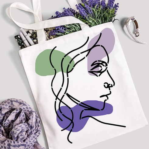 FINGERINSPIRE 9PCS Lady Line Art Painting Stencil 8.3x11.7 inch Woman Face Painting Template Minimalist Line Facial Features Stencil Character The...